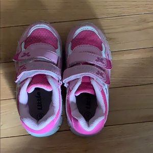 Pink baby sneakers
